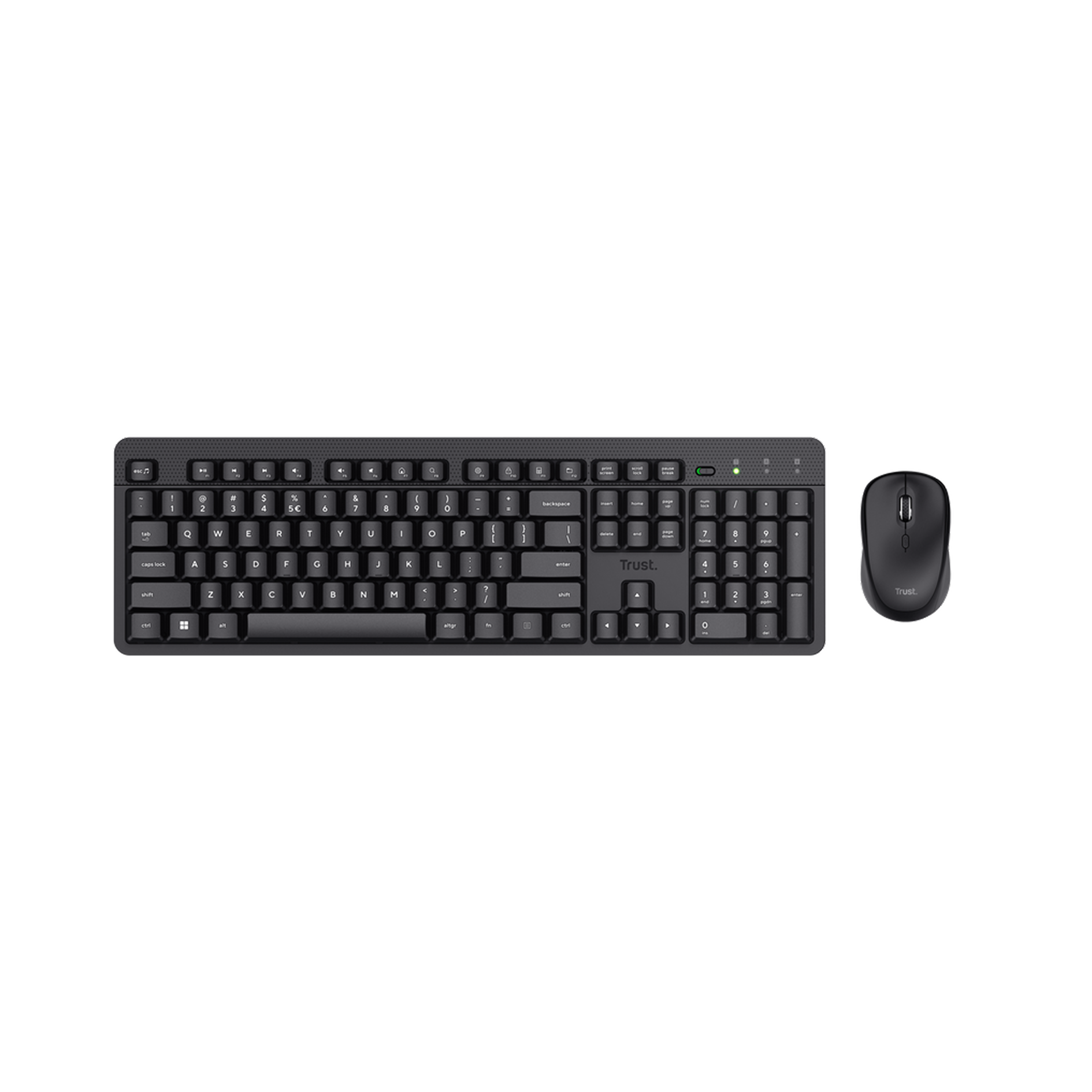 Trust Ody II – Wireless Keyboard and Mouse Combo (Black)