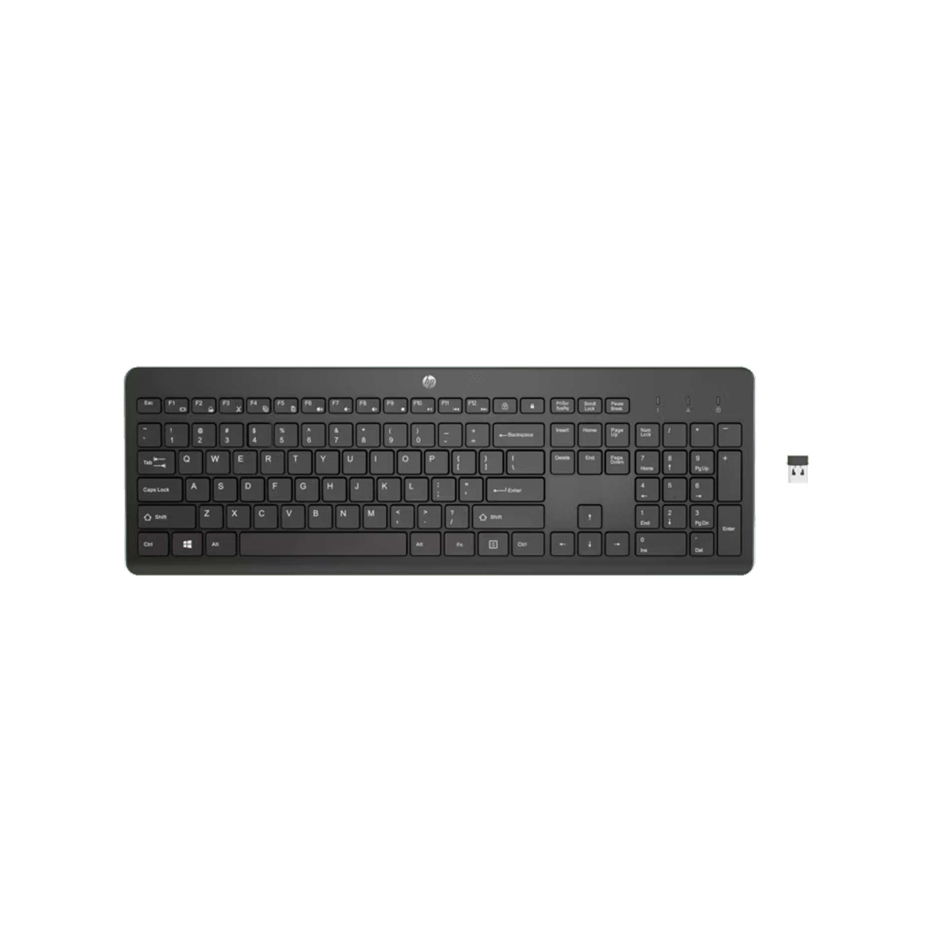 HP 230 Wireless Keyboard (3L1E7AA) – USB 2.4 GHz Wireless, Black