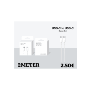 30W Type-C to Lightning Cable – 2M (for iPhone)