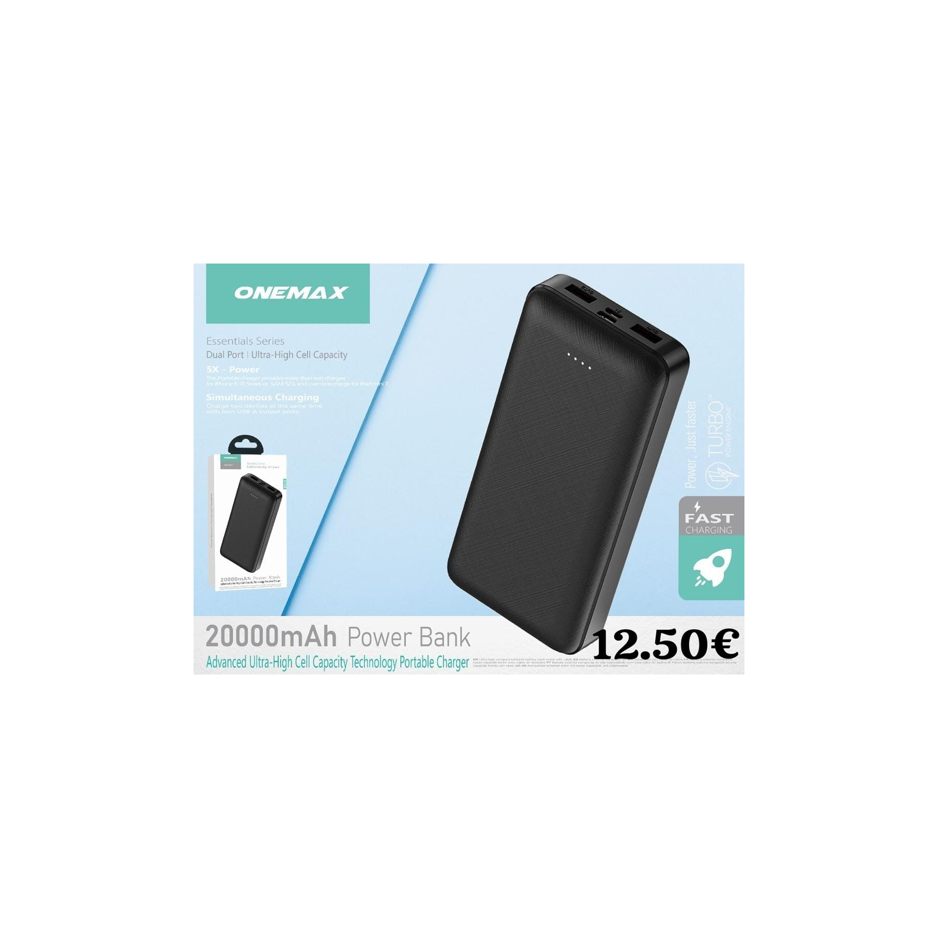 20000mAh Dual-Port Power Bank