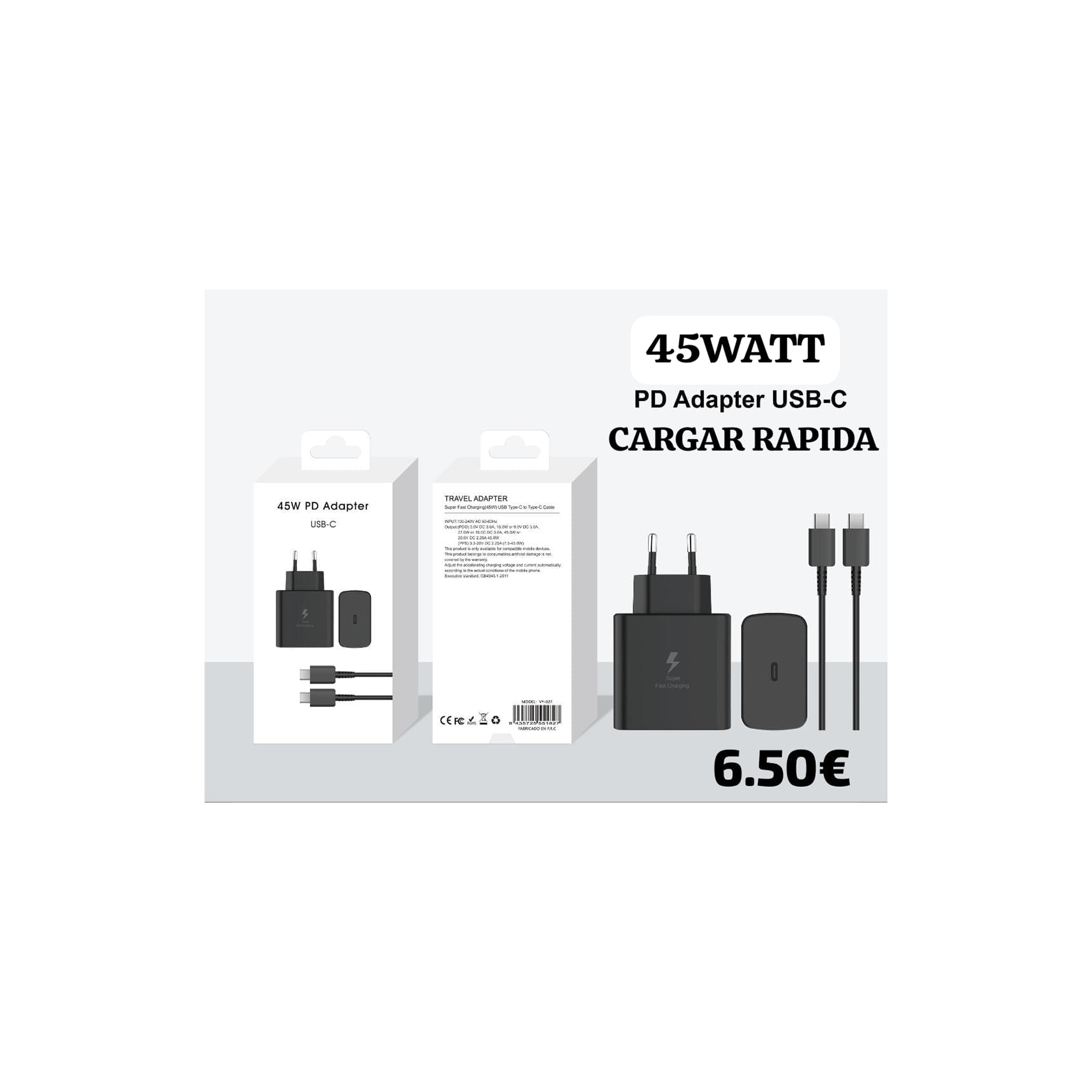 45W USB-C PD Fast Charger