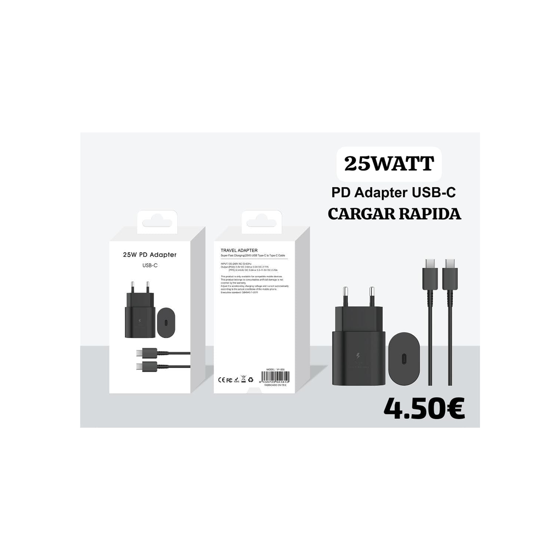 25W USB-C PD Fast Charger