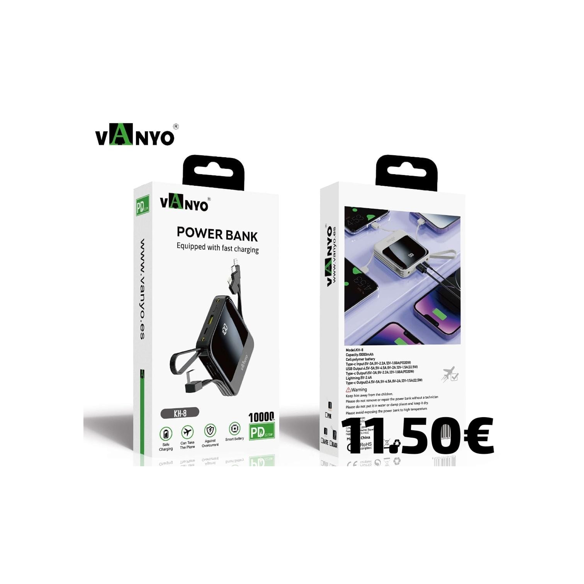 10000mAh 22.5W Power Bank