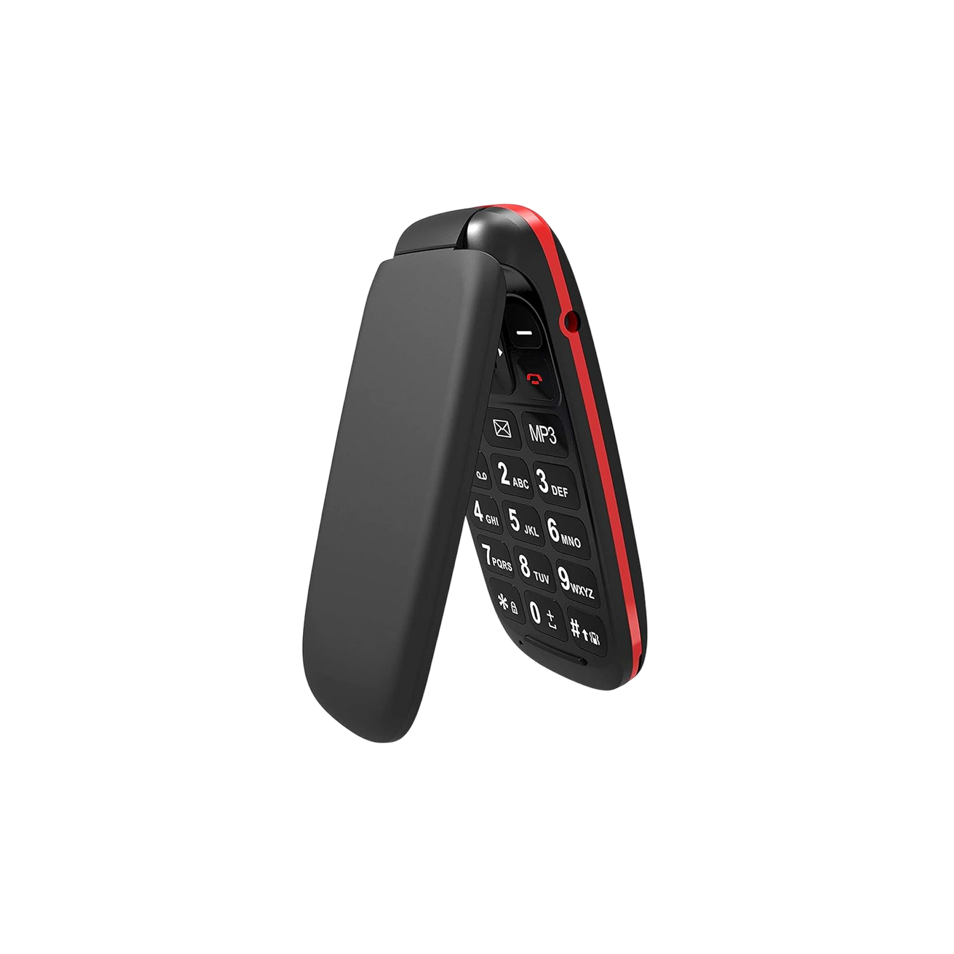 UShining Unlocked Flip Mobile Phone – Black